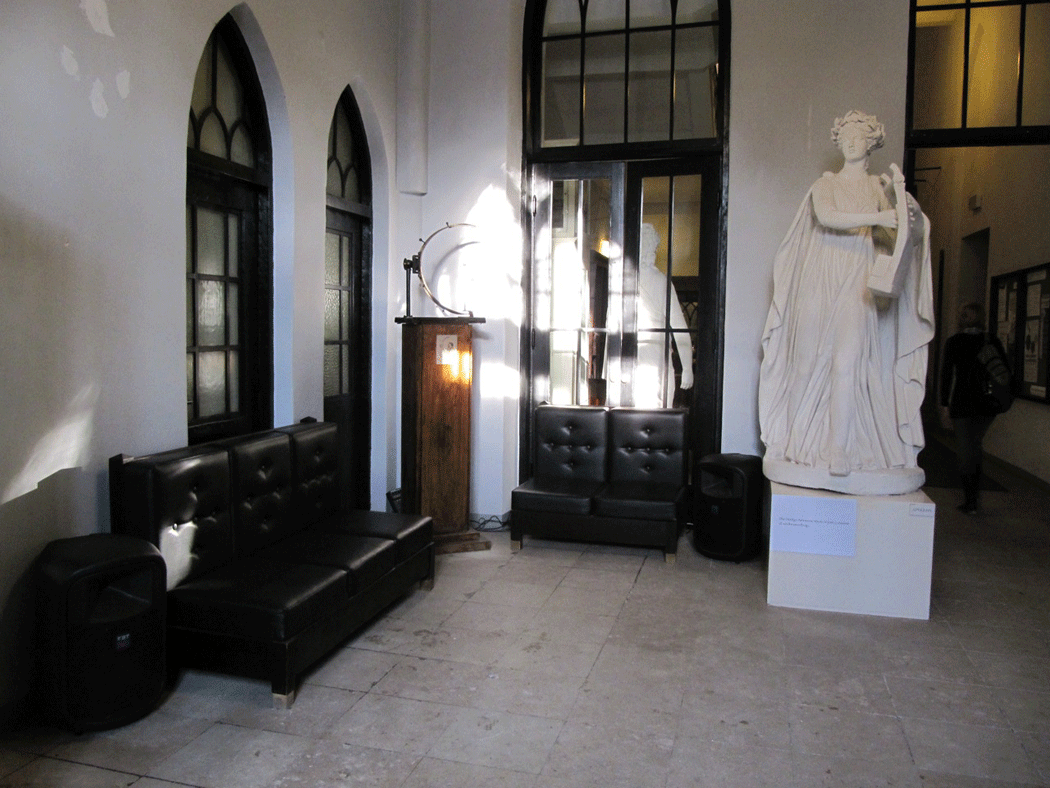 photographs of entrance to museum in tartu