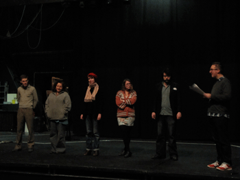 participants on stage ready to perform