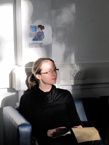 michelle sat in room