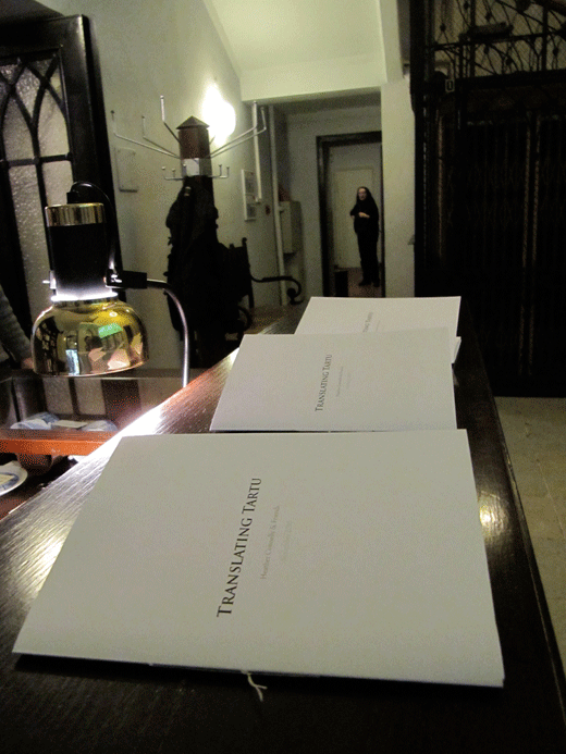 booklets on museum desk