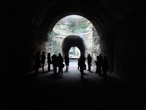 image of particiants discussing project in Park Tunnel