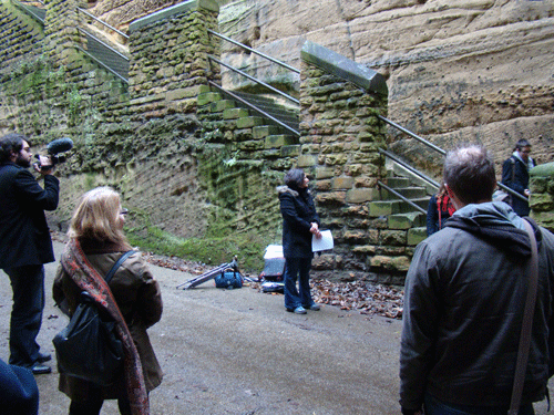 image of performance in Park Tunnel, nottingham