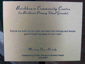 Missing You Already - engravedtemporary plaque